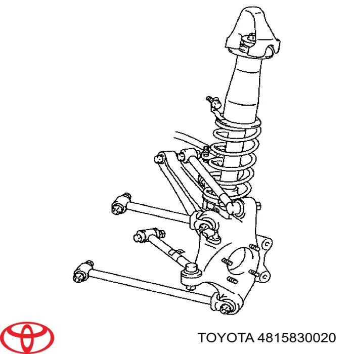 4815830020 Toyota Pierścień gumowy sprężyny przedniej dolny