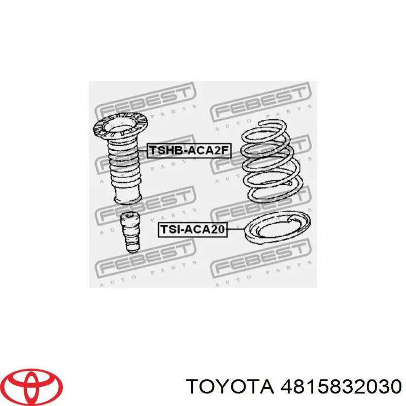 Do koszyka 4815832030 Toyota Pierścień gumowy sprężyny przedniej górny
