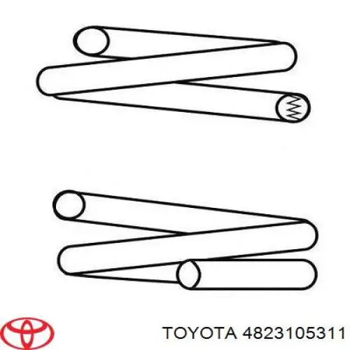 Do koszyka 4823105311 Toyota Sprężyna tylna