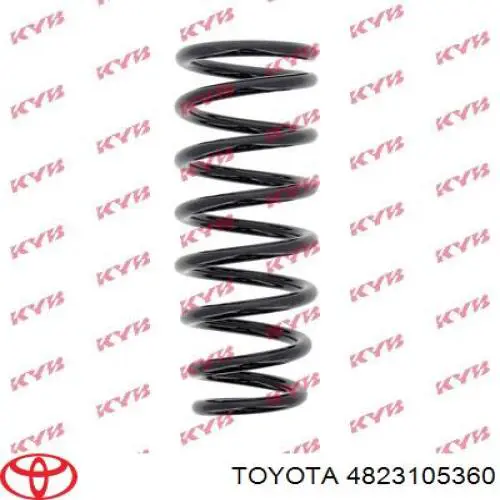 Sprężyna tylna Toyota 4823105360 cena, od 109,49 USD
