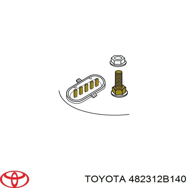 482312B090 Toyota Sprężyna tylna