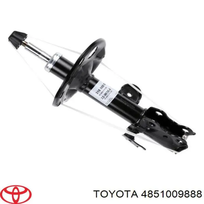 Amortyzator przedni prawy Toyota 4851009062 cena, od 140,63 USD
