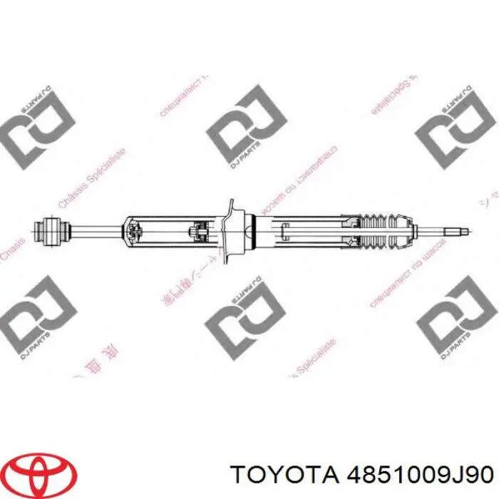 Do koszyka 4851009J90 Toyota Amortyzator przedni