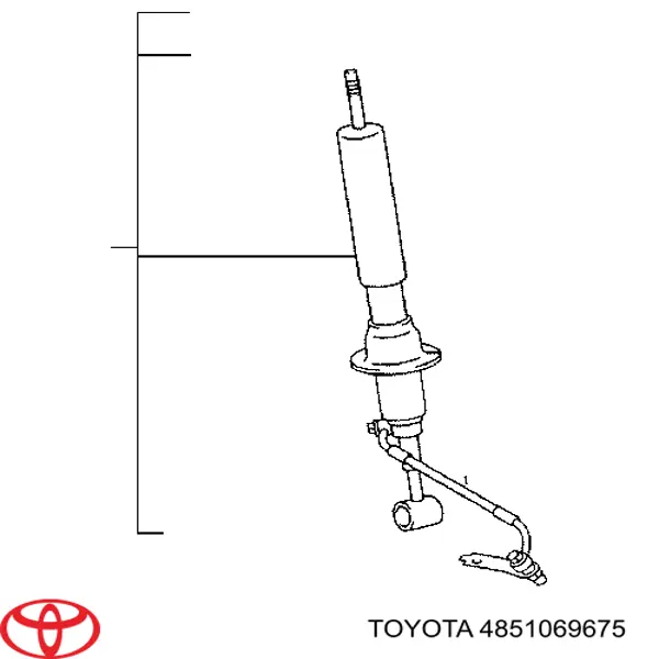 Do koszyka 4851069675 Toyota Amortyzator przedni