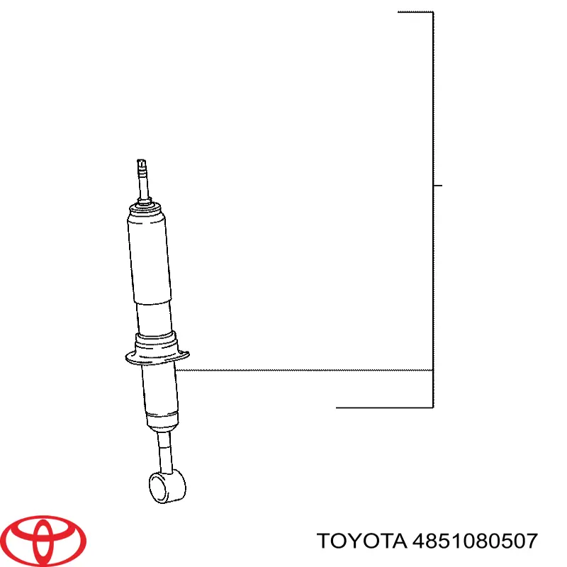 Do koszyka 4851080507 Toyota Amortyzator przedni