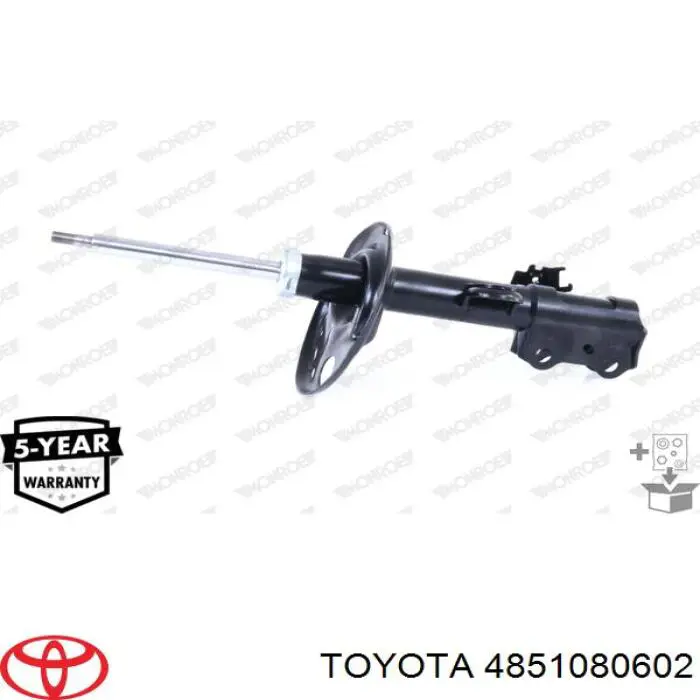 Amortyzator przedni prawy Toyota 4851080602 cena, od 307,92 USD