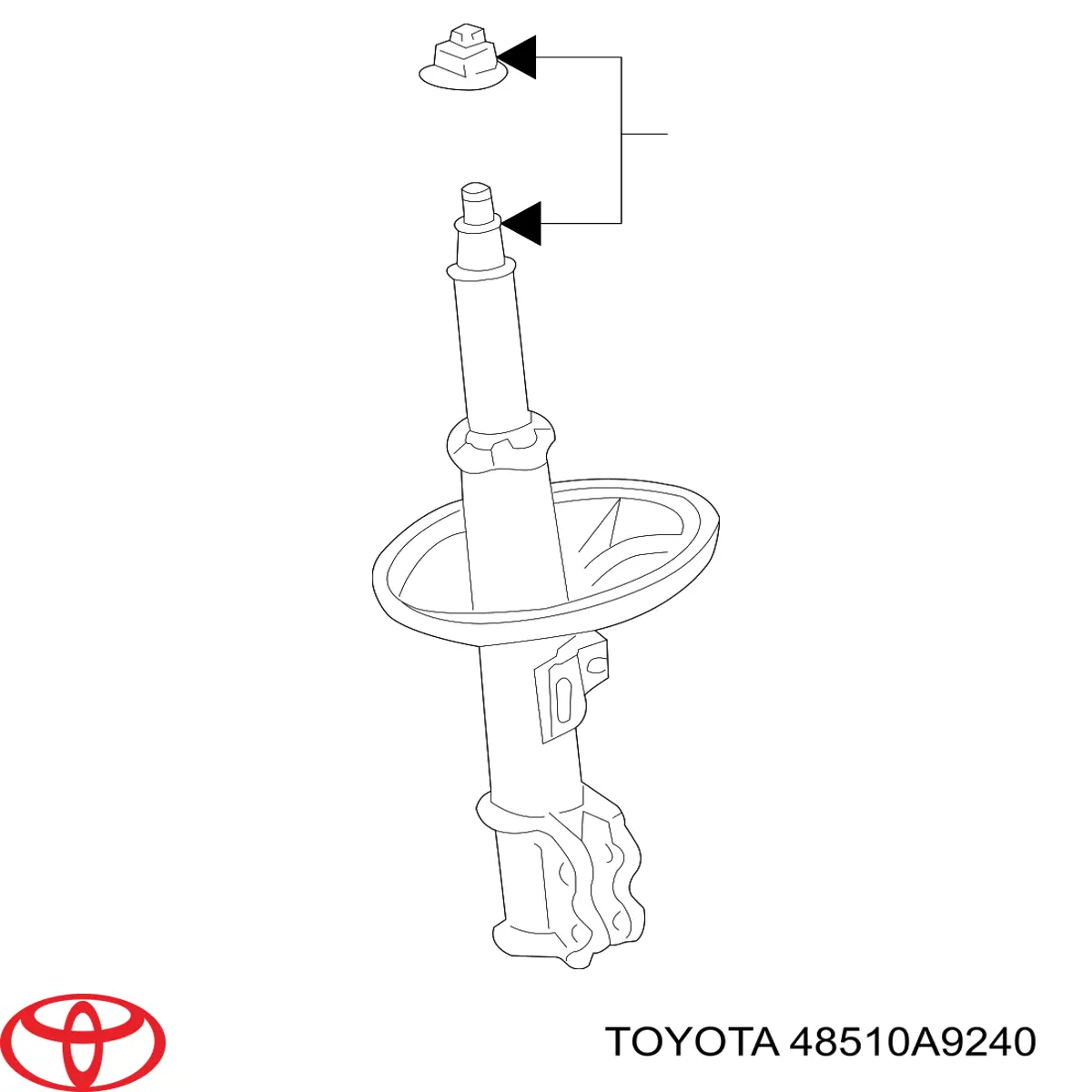 Amortyzator przedni prawy Toyota Sienna minivan (L2) (2003 - 2009) cena, od 181,23 USD