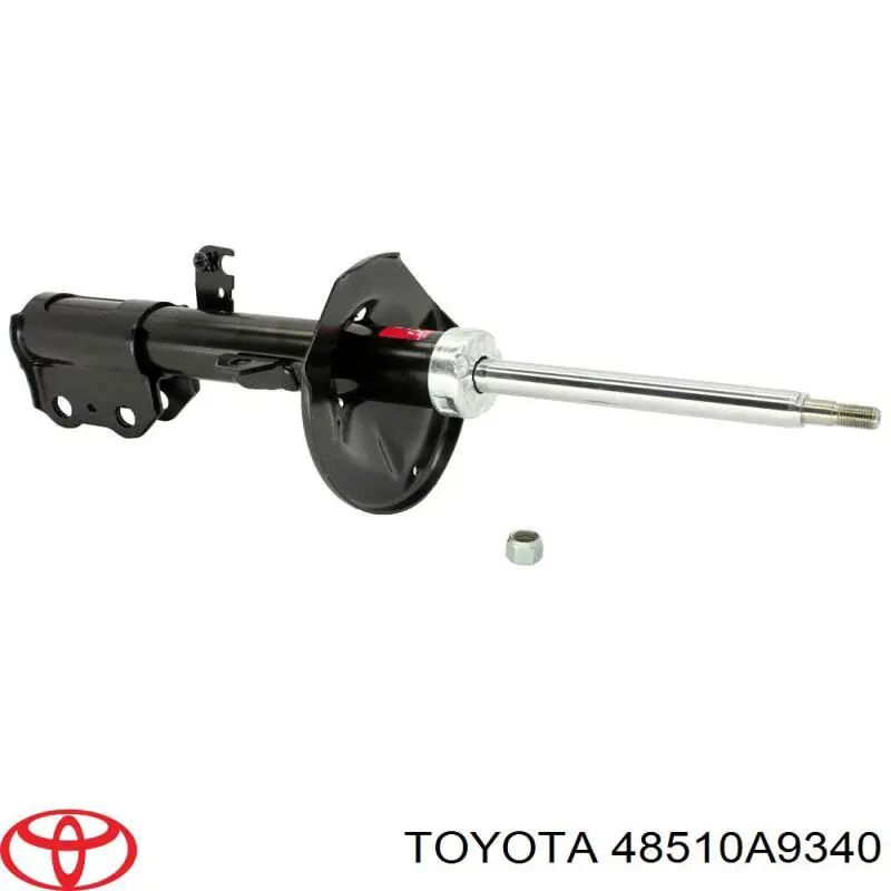 Do koszyka 48510A9340 Toyota Amortyzator przedni prawy