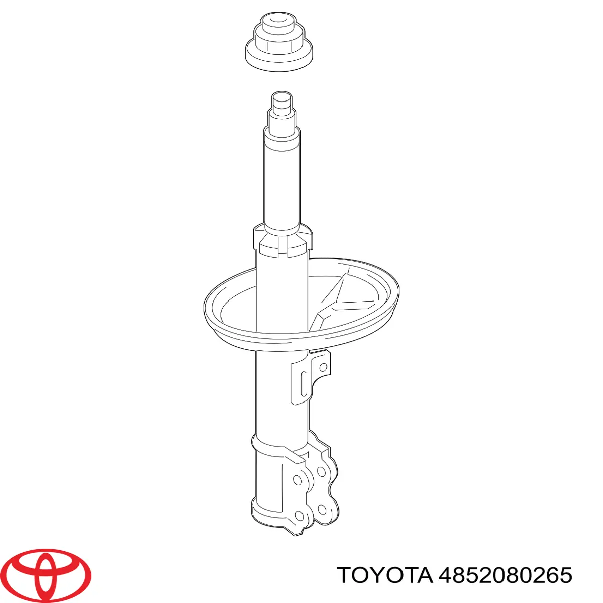 Amortyzator przedni lewy Toyota 4852080265 cena, od 71,32 USD