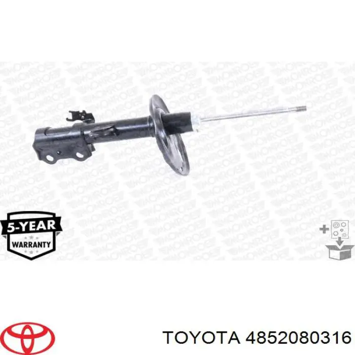 4852080316 Toyota Amortyzator przedni lewy