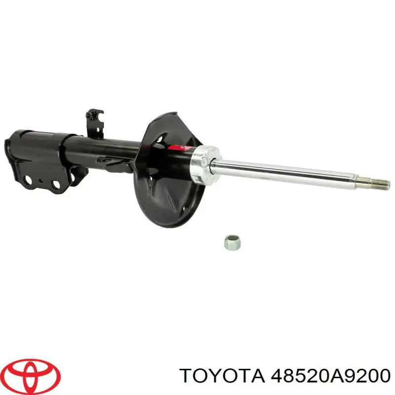 Do koszyka 48520A9200 Toyota Amortyzator przedni lewy