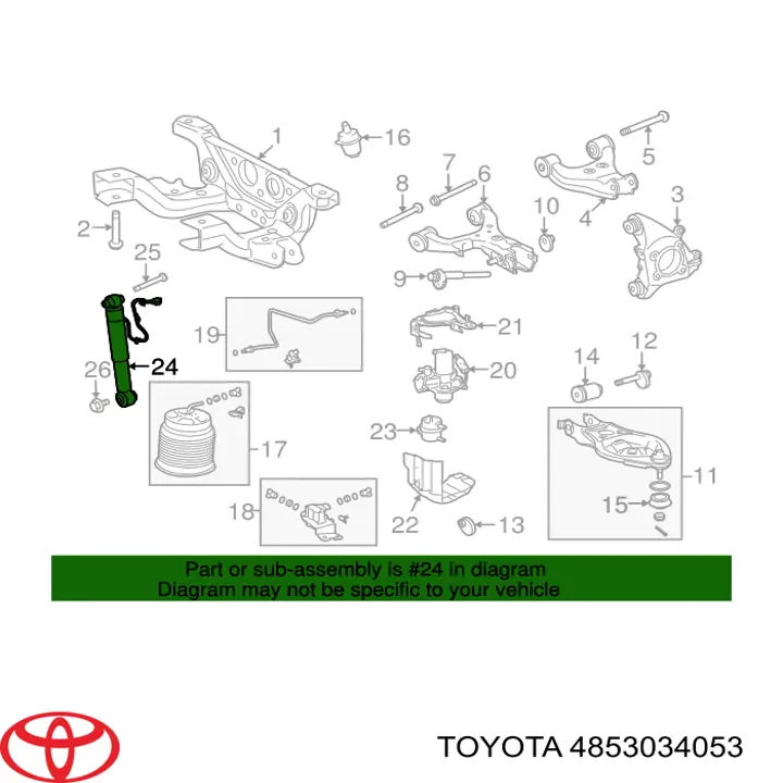 Amortyzator tylny Toyota Sequoia SUV (K6) (2007 - 2026) cena, od 695,19 USD