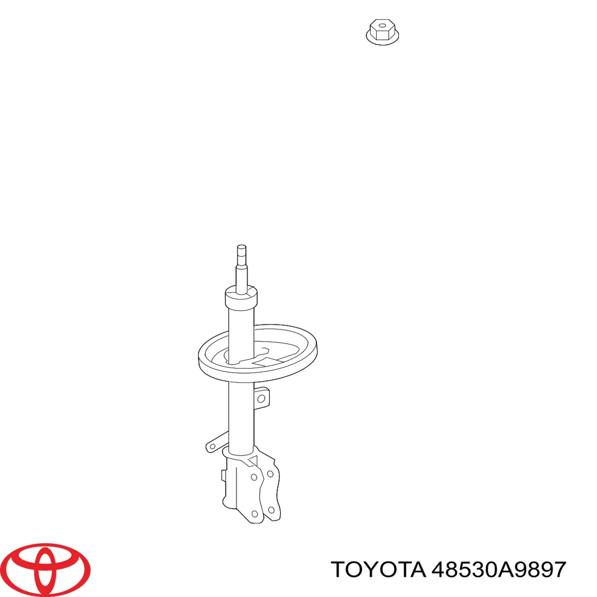 Amortyzator tylny prawy Toyota 48530A9897 cena, od 156,75 USD