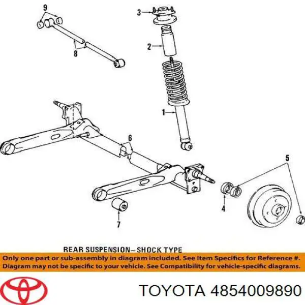 Amortyzator tylny lewy Kayaba 339219 cena, od 149,52 USD
