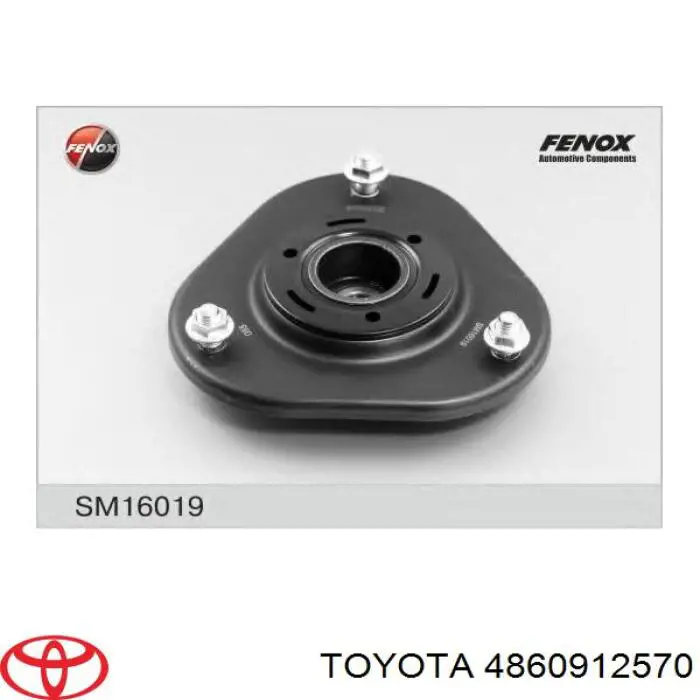 Do koszyka 4860912570 Toyota Poduszka amortyzatora przedniego