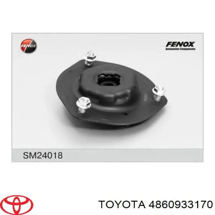 Poduszka amortyzatora przedniego Toyota 4860933170 cena, od 33,43 USD
