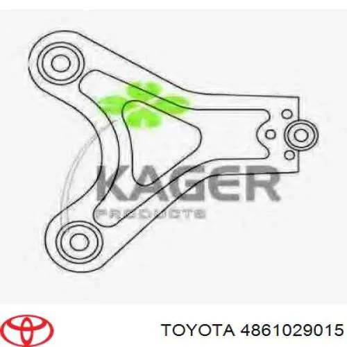 Wahacz zawieszenia przedniego prawy górny Toyota 4861029015 cena, od 212,63 USD