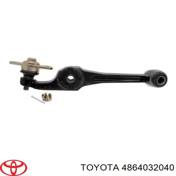 Do koszyka Wahacz zawieszenia przedniego dolny lewy Toyota Camry II V2