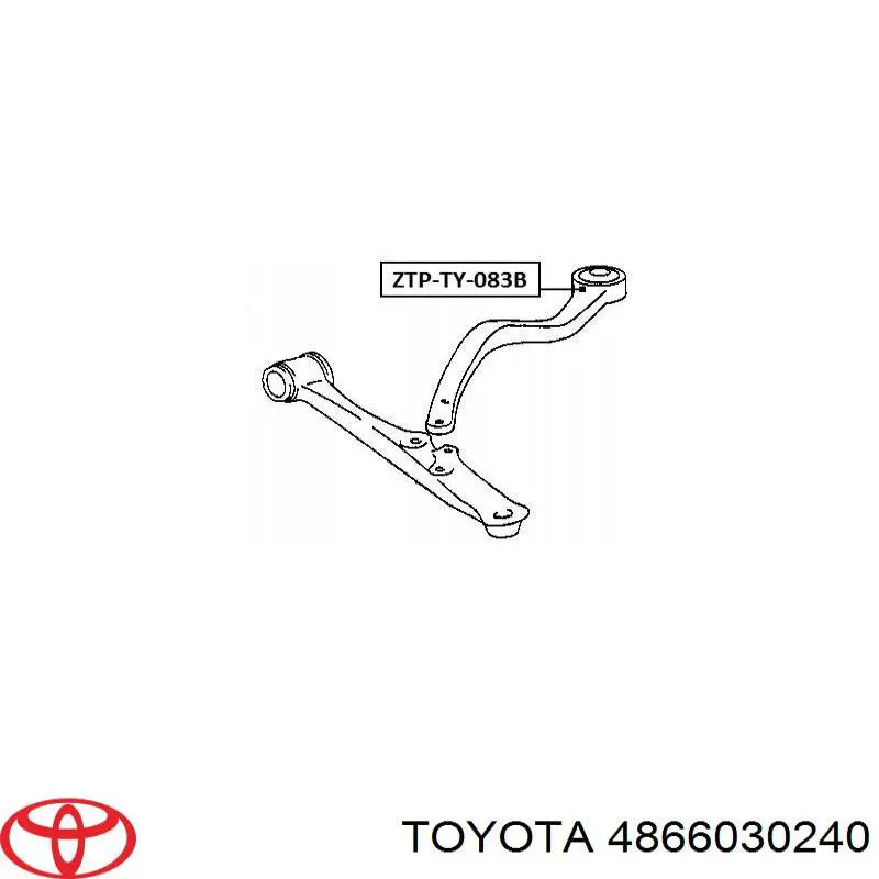 Wahacz zawieszenia przedniego dolny prawy Toyota 4866030240 cena, od 552,57 USD