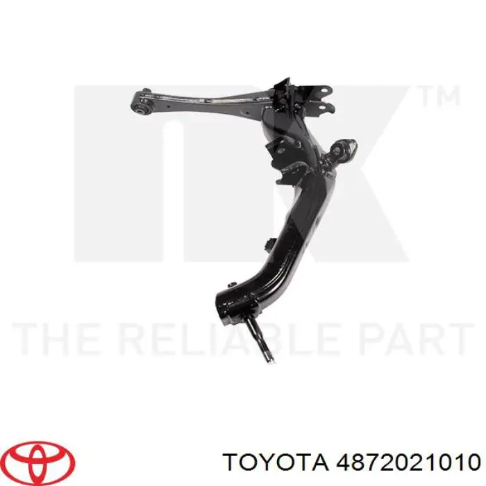 Wahacz zawieszenia tylnego dolny lewy Toyota 4872021010 cena, od 112,37 USD