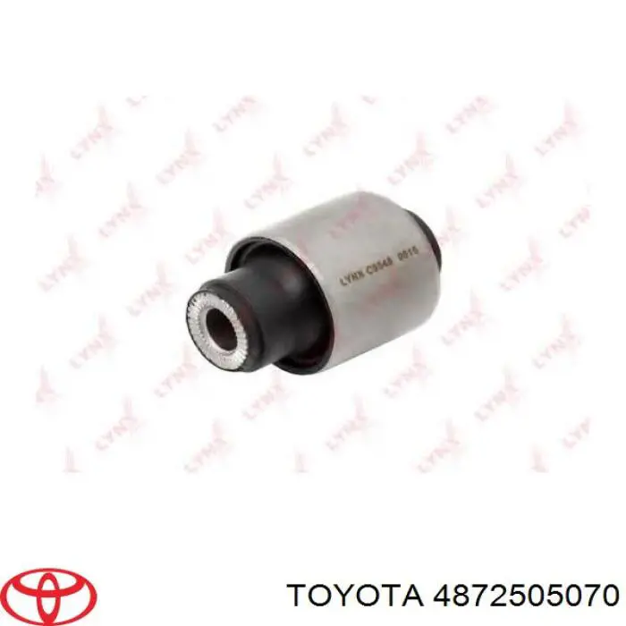 Do koszyka 4872505070 Toyota Silentblock wahacza tylnego dolnego