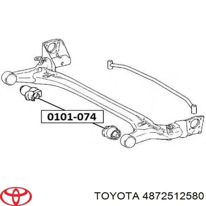 Silentblock tylnej belki Toyota 4872512580 cena, od 24,45 USD