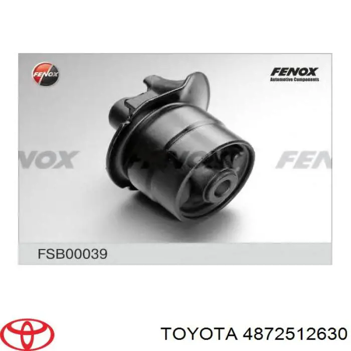 Silentblock tylnej belki Toyota 4872512630 cena, od 22,25 USD