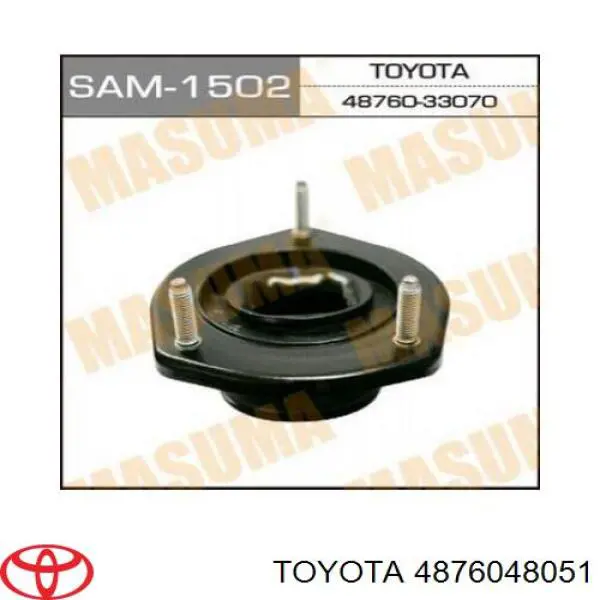 Do koszyka 4876048051 Toyota Poduszka amortyzatora tylnego lewego