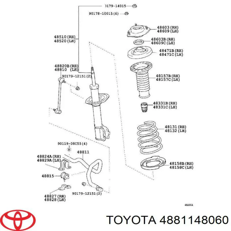 Stabilizator przedni Lexus RX 300/330/350/400H SUV (U3) (2003 - 2008) cena, od 309,63 USD