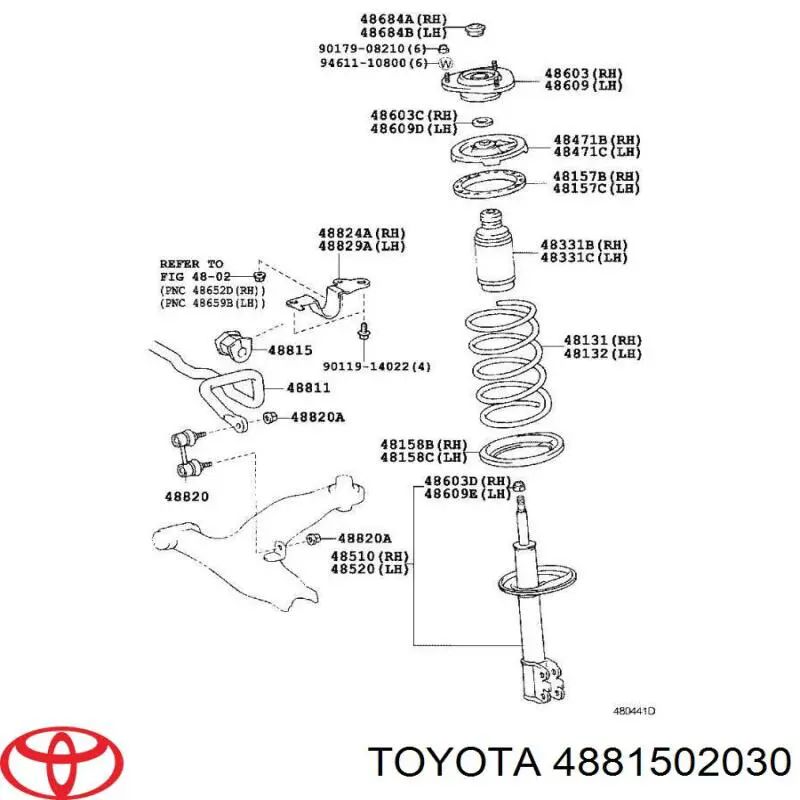 Do koszyka 94857925 General Motors Tuleja stabilizatora przedniego