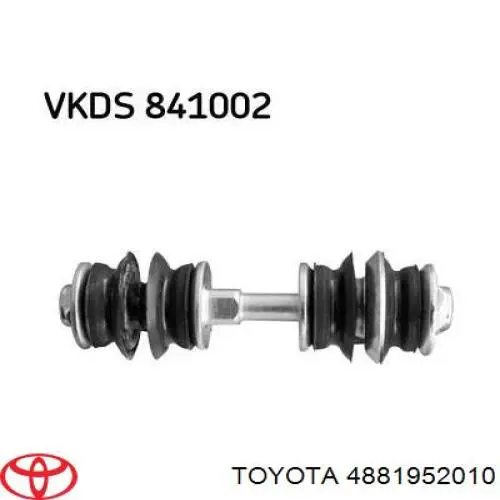 Do koszyka 4881952010 Toyota Łącznik stabilizatora przedniego