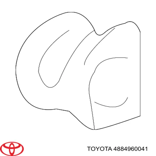 4884960041 Toyota Tuleja stabilizatora przedniego zewnętrzna