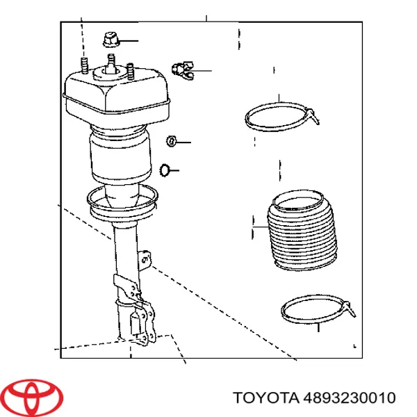 4893230010 Toyota uszczelka pompy oleju