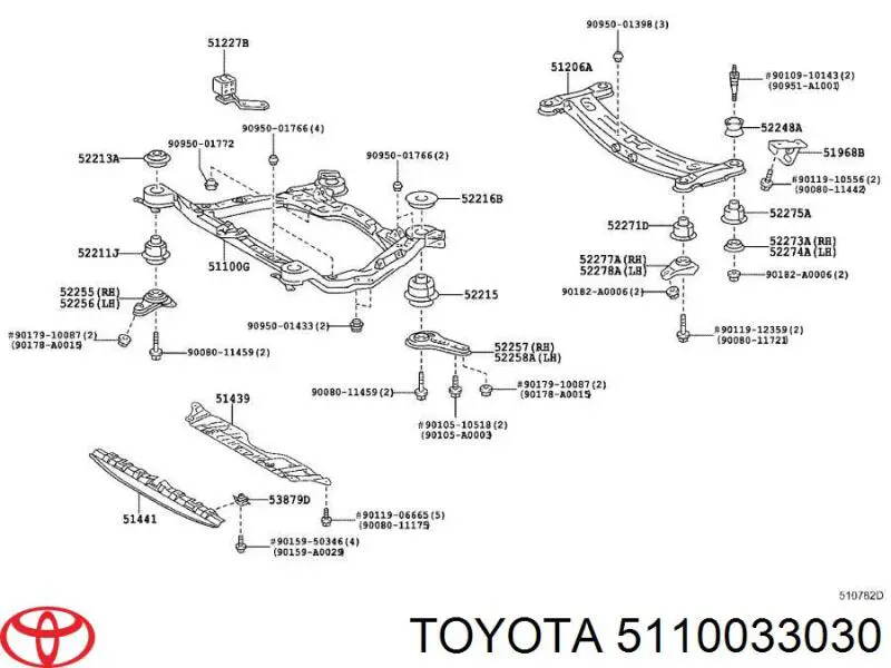 Do koszyka Korpus osi przedniej Toyota Camry IV V20