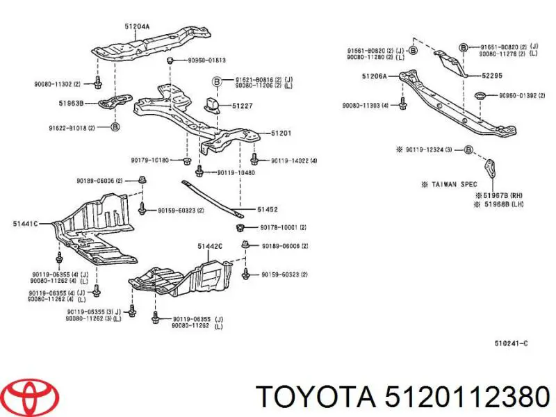 Korpus osi przedniej do Toyota Corolla  E11