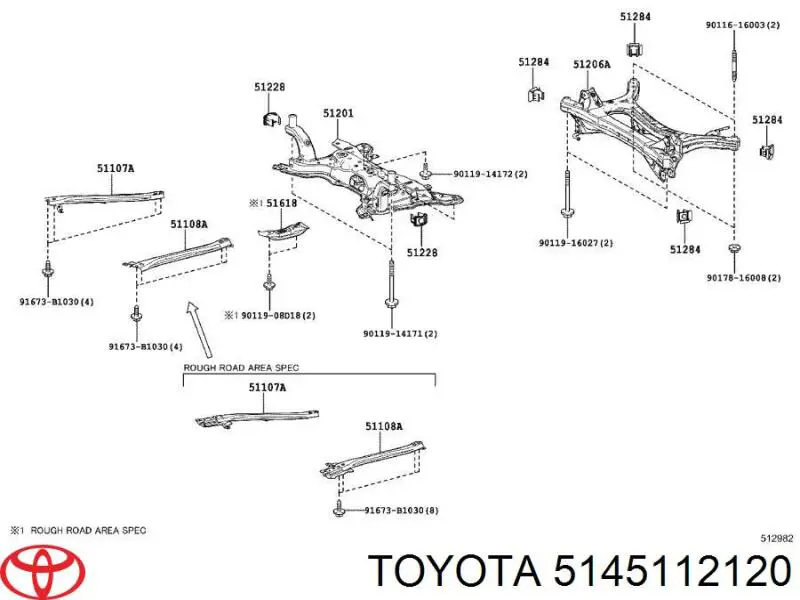 Osłona silnika, miski (przedziału silnika) Toyota 5145112120 cena, od 65,95 USD
