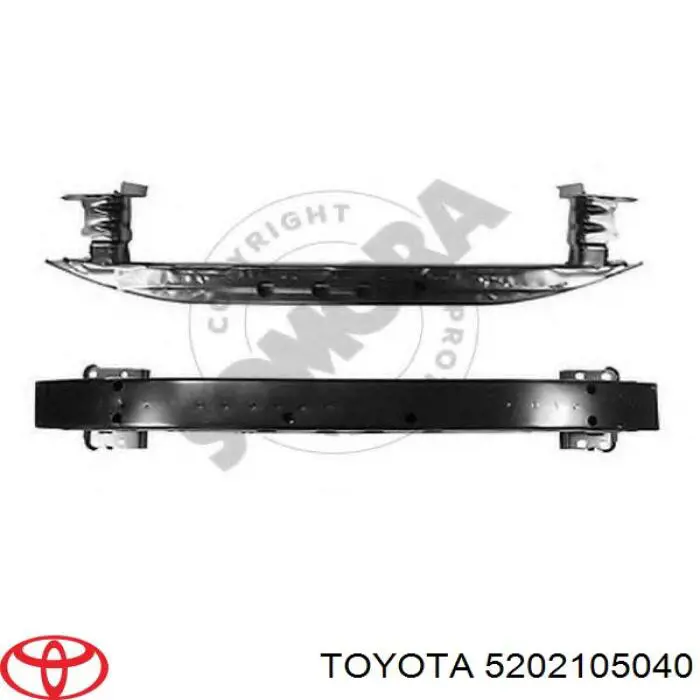 Wzmocnienie zderzaka przedniego Toyota 5202105040 cena, od 103,86 USD
