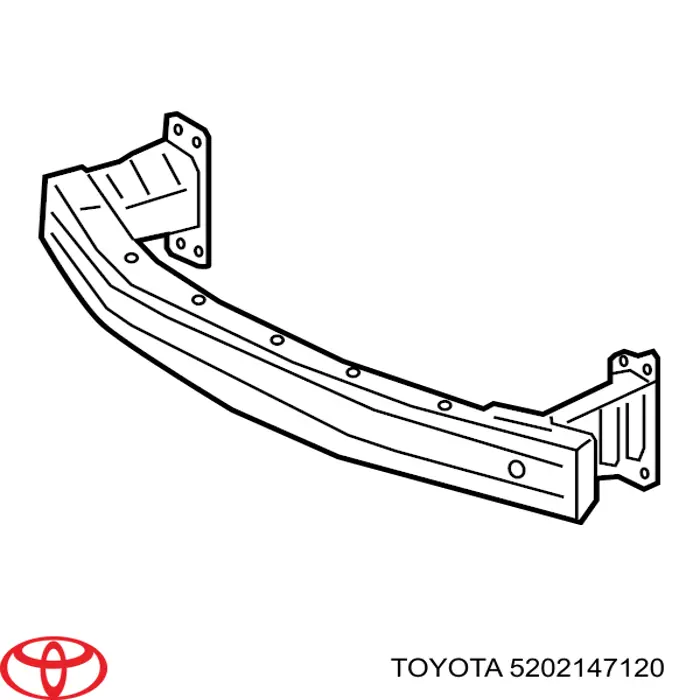Wzmocnienie zderzaka przedniego Toyota 5202147120 cena, od 182,54 USD