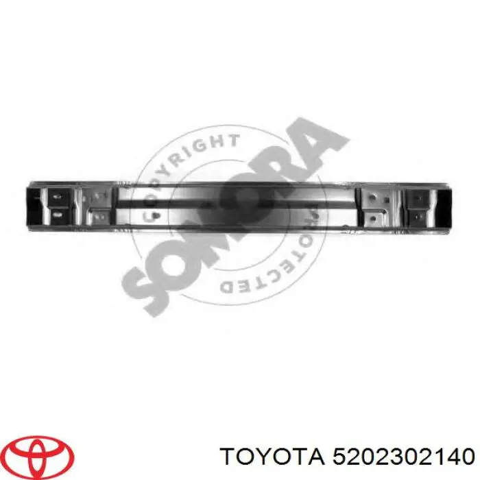 Do koszyka 5202302140 Toyota Wzmocnienie zderzaka tylnego
