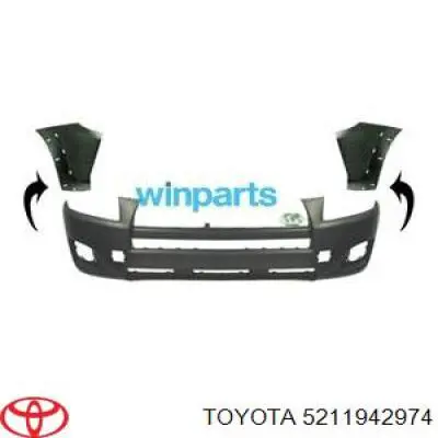Do koszyka 5211942974 Toyota Zderzak przedni