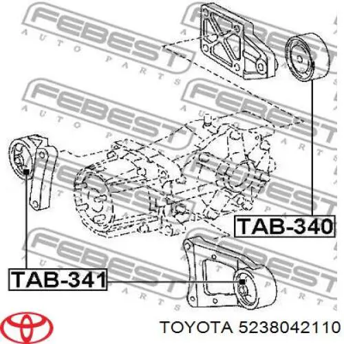 5238042110 Toyota Wspornik (trawers) tylnego reduktora prawy