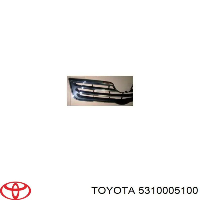Atrapa chłodnicy Toyota 5310005080B0 cena, od 193,38 USD