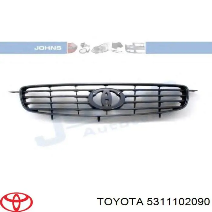 Do koszyka 5311102090 Toyota Atrapa chłodnicy