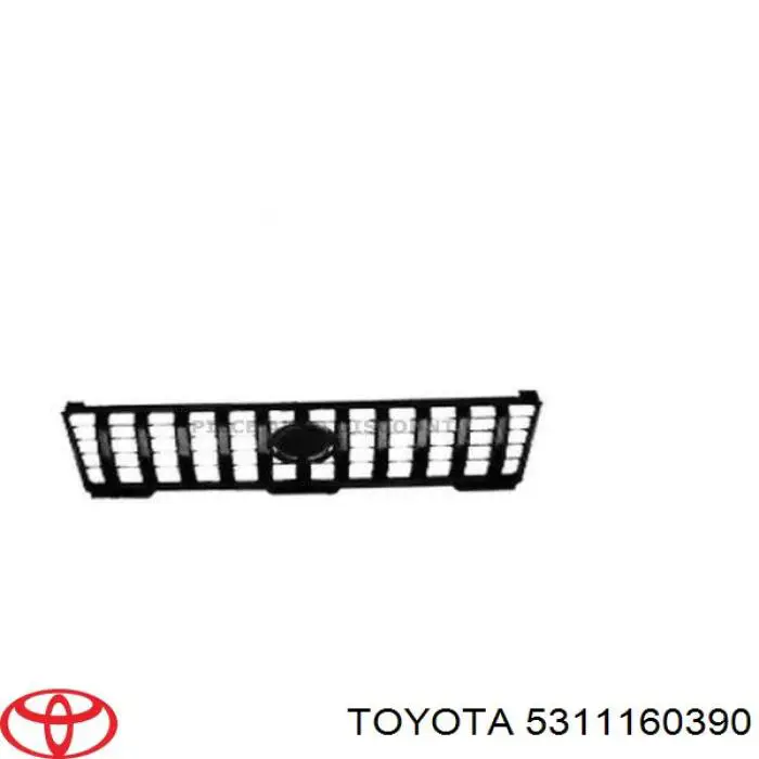 5311160390 Toyota Atrapa chłodnicy