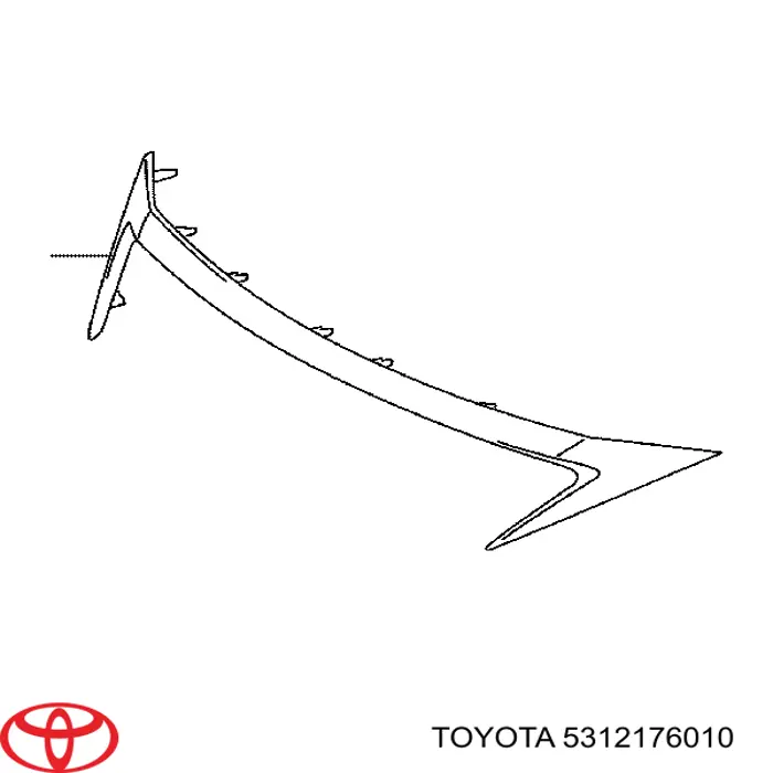 5312176010 Toyota Listwa ochronna atrapy chłodnicy górna