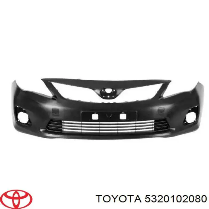 Do koszyka 5320102080 Toyota Osłona chłodnicy kompletna (panel mocowania reflektorów)