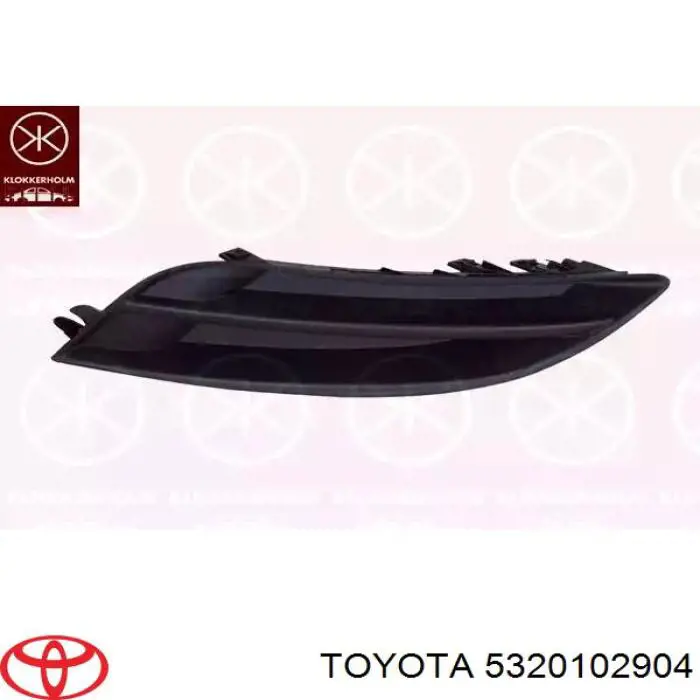 5320102904 Toyota Osłona chłodnicy kompletna (panel mocowania reflektorów)