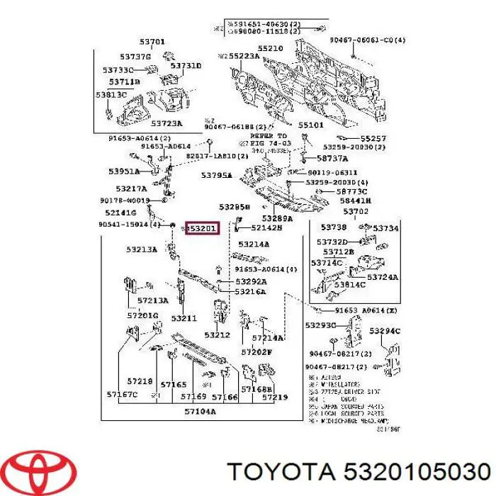 Osłona chłodnicy kompletna (panel mocowania reflektorów) Toyota Avensis I sedana (T22) (1997 - 2003) cena, od 147,22 USD