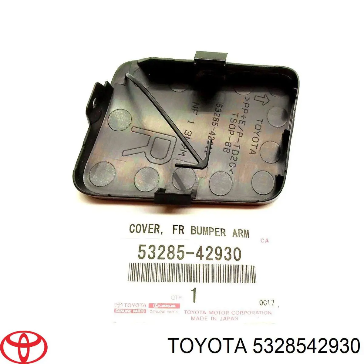 Do koszyka 5328542930 Toyota Zaślepka zderzaka haka holowniczego przednia prawa