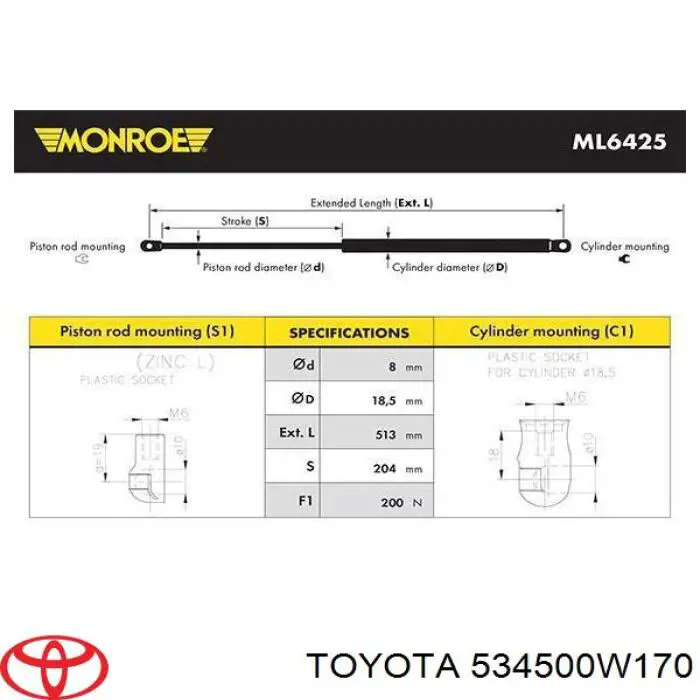 Amortyzator maski MRB90968 MarkBest